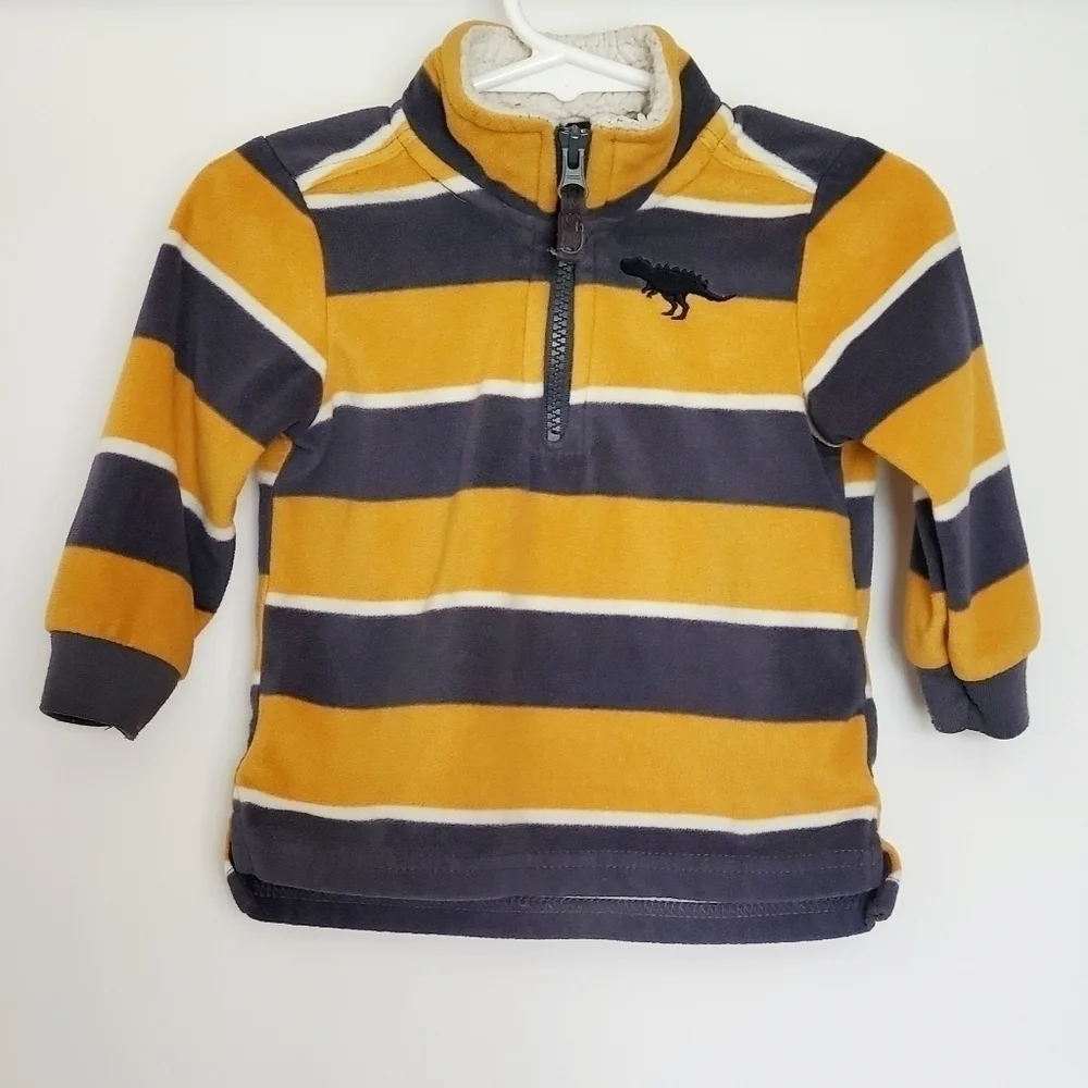 K1149 * Child of Mine 2pc Set - Jacket & Sweatpants Yellow Gray Size 12M